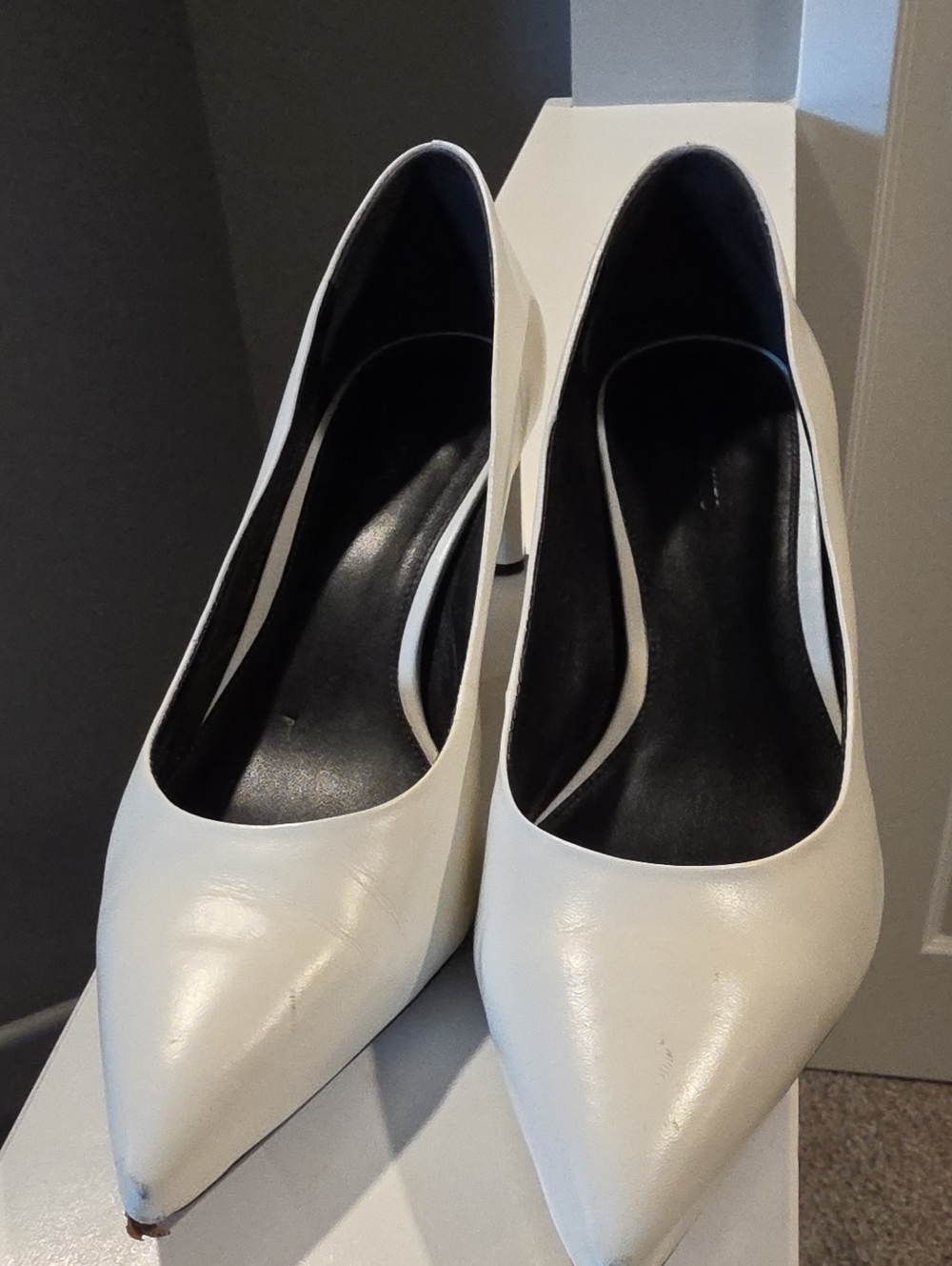 Vince Camuto Cream Pointed-Toe Stiletto Pumps